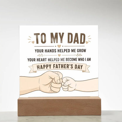 Illuminated Acrylic Plaque – Father's Day Gift for Dad ShineOn Fulfillment