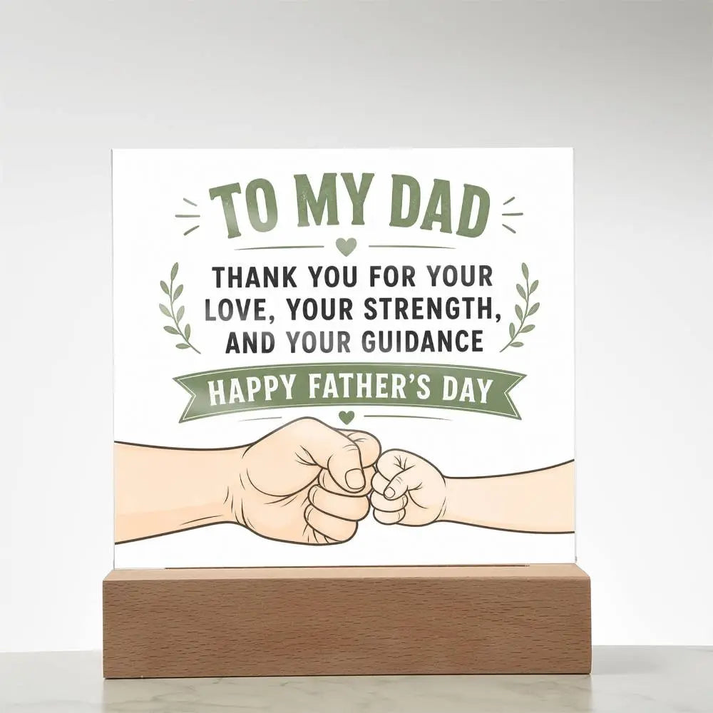 Illuminated Acrylic Plaque – Father's Day Gift for Dad ShineOn Fulfillment