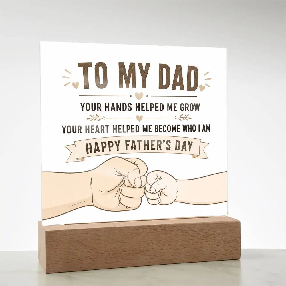 Illuminated Acrylic Plaque – Father's Day Gift for Dad ShineOn Fulfillment