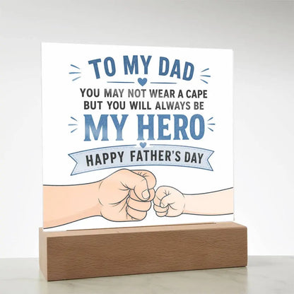 Illuminated Acrylic Plaque – Father's Day Gift for Dad ShineOn Fulfillment