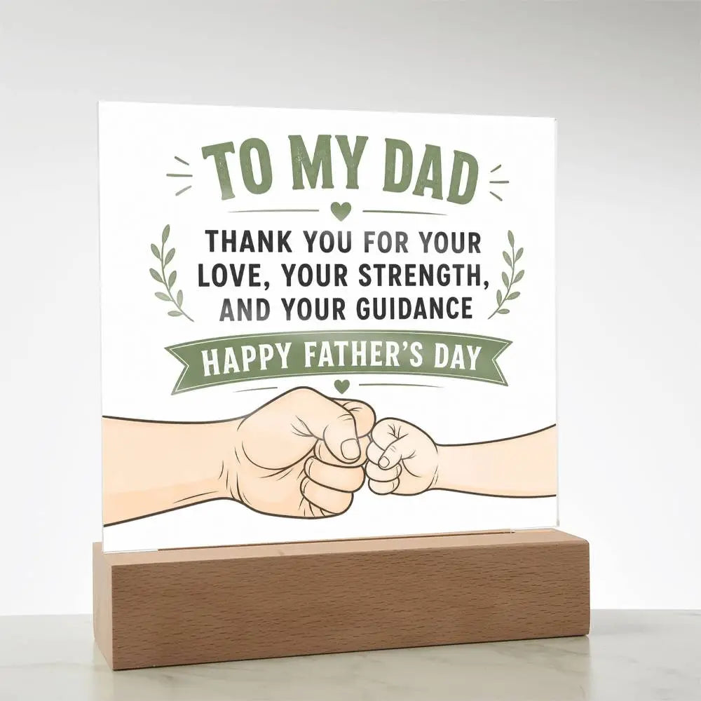Illuminated Acrylic Plaque – Father's Day Gift for Dad ShineOn Fulfillment