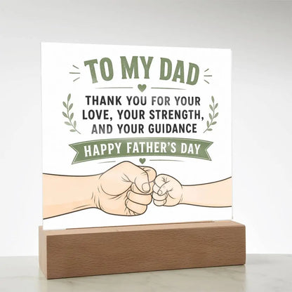 Illuminated Acrylic Plaque – Father's Day Gift for Dad ShineOn Fulfillment