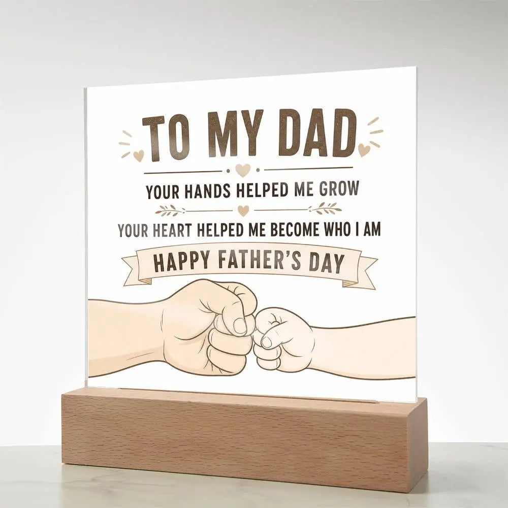 Illuminated Acrylic Plaque – Father's Day Gift for Dad ShineOn Fulfillment