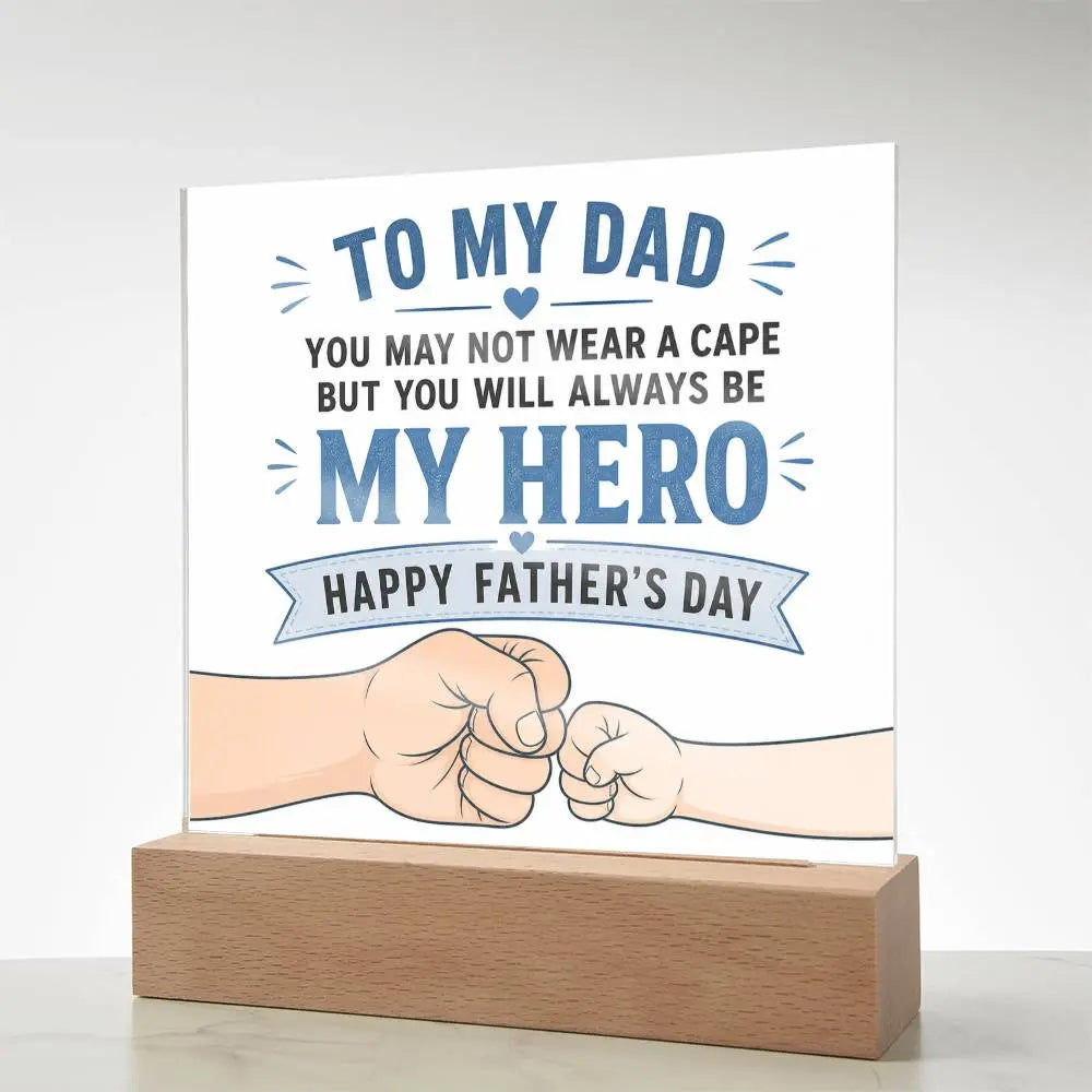 Illuminated Acrylic Plaque – Father's Day Gift for Dad ShineOn Fulfillment