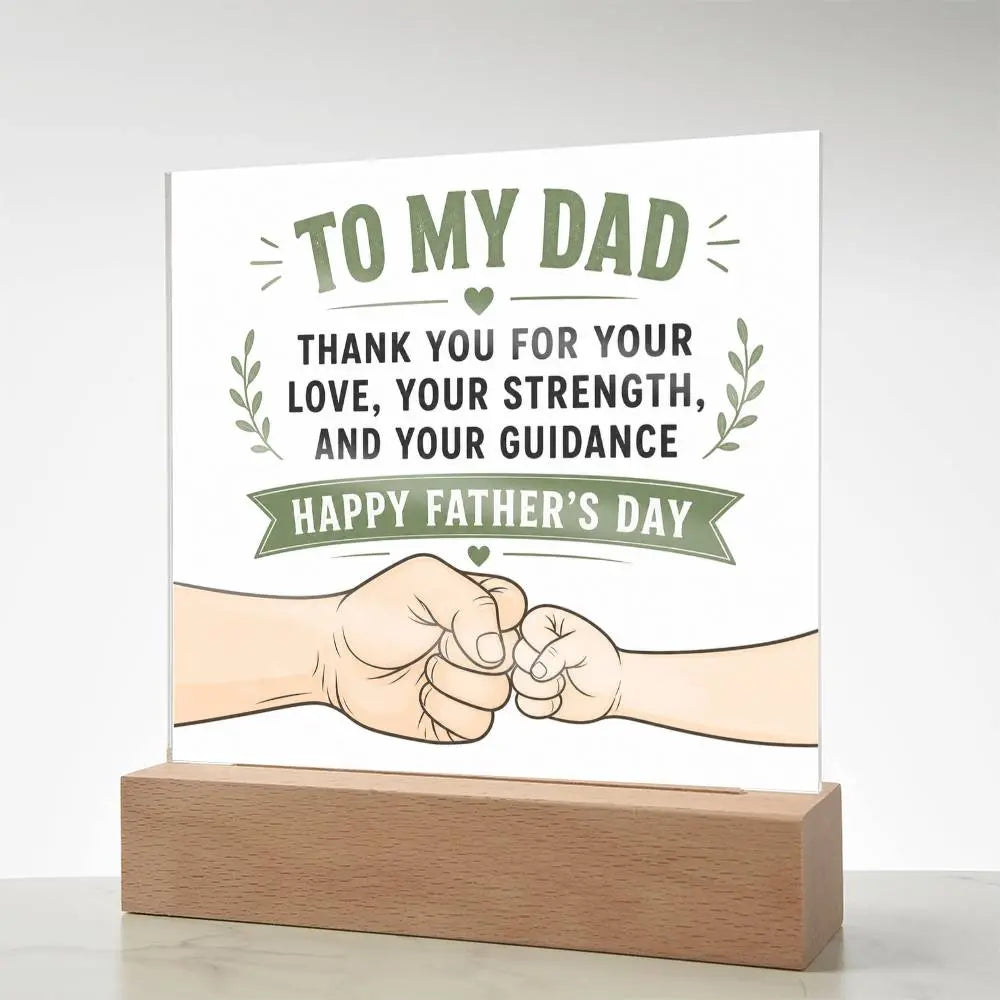 Illuminated Acrylic Plaque – Father's Day Gift for Dad ShineOn Fulfillment