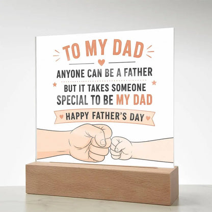 Illuminated Acrylic Plaque – Father's Day Gift for Dad ShineOn Fulfillment