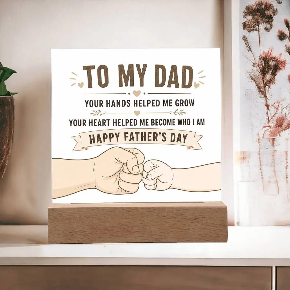 Illuminated Acrylic Plaque – Father's Day Gift for Dad ShineOn Fulfillment