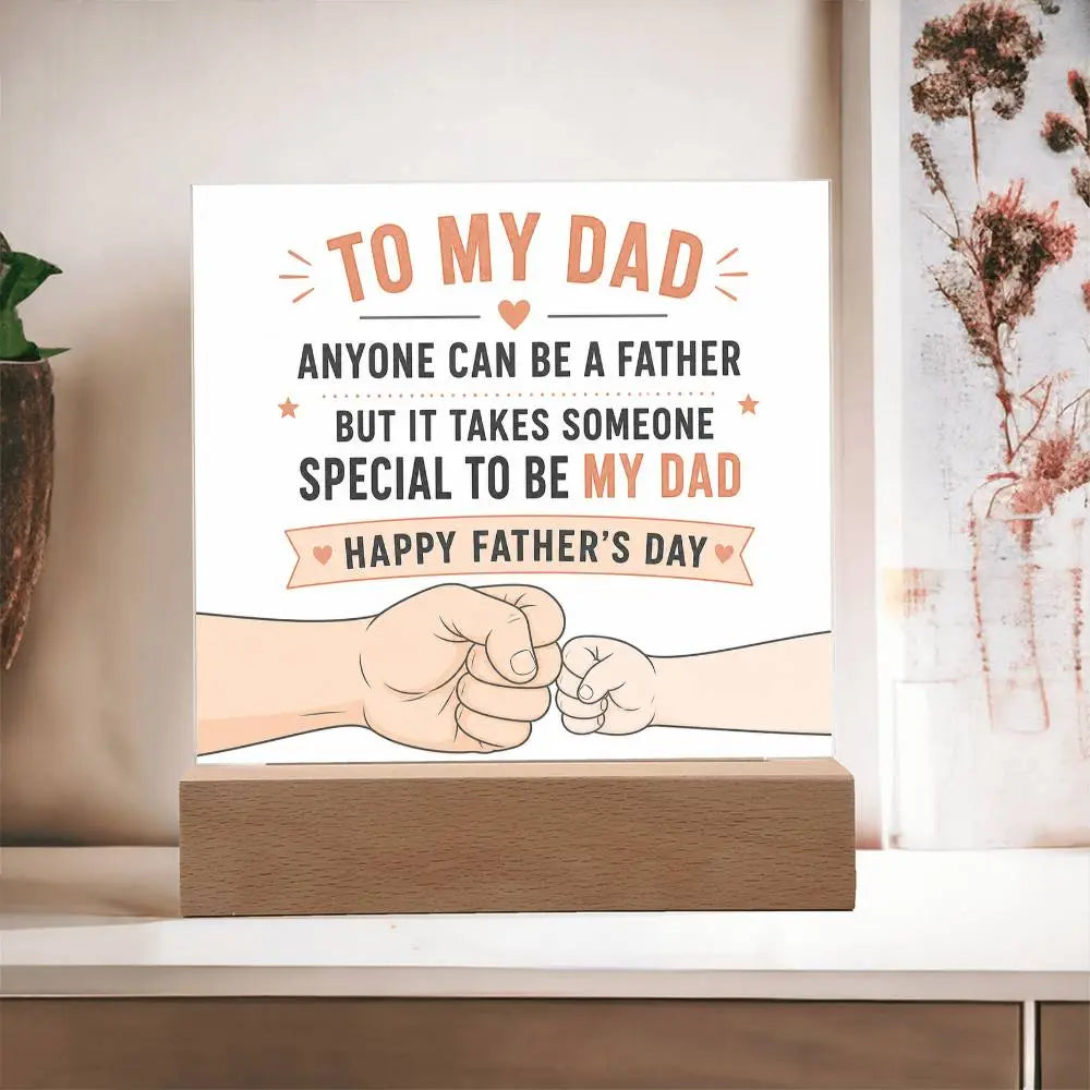 Illuminated Acrylic Plaque – Father's Day Gift for Dad ShineOn Fulfillment