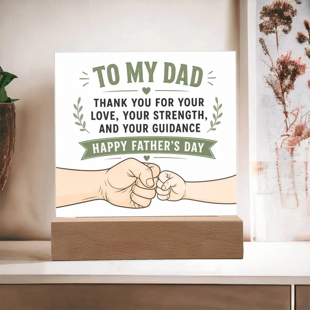 Illuminated Acrylic Plaque – Father's Day Gift for Dad ShineOn Fulfillment