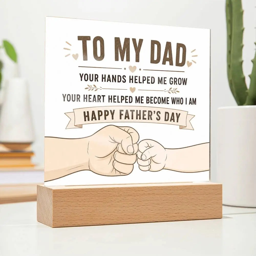 Illuminated Acrylic Plaque – Father's Day Gift for Dad ShineOn Fulfillment
