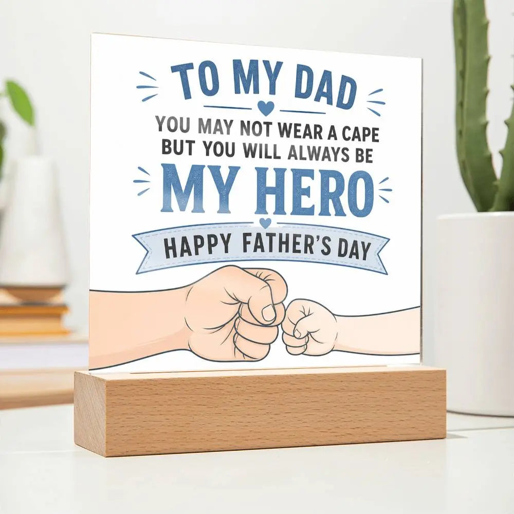 Illuminated Acrylic Plaque – Father's Day Gift for Dad ShineOn Fulfillment