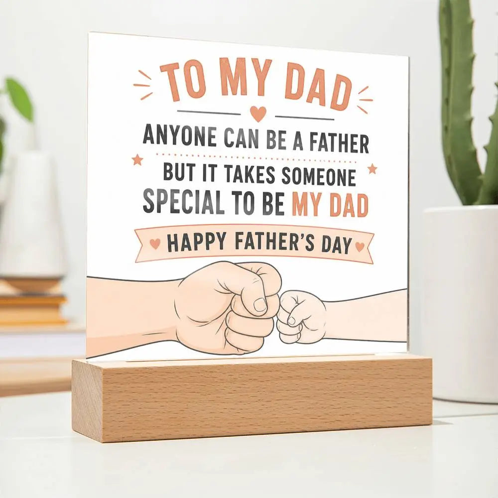 Illuminated Acrylic Plaque – Father's Day Gift for Dad ShineOn Fulfillment