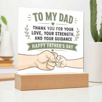 Illuminated Acrylic Plaque – Father's Day Gift for Dad ShineOn Fulfillment