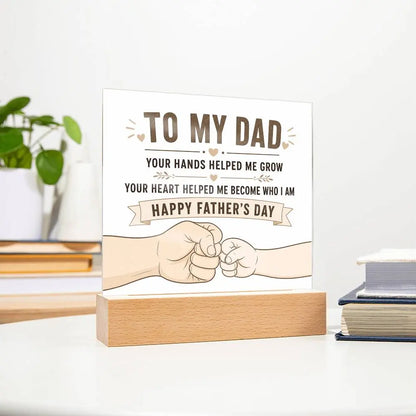 Illuminated Acrylic Plaque – Father's Day Gift for Dad ShineOn Fulfillment