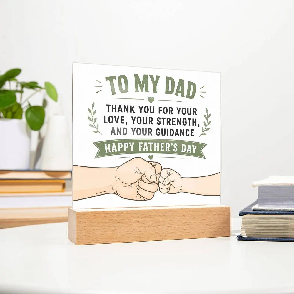 Illuminated Acrylic Plaque – Father's Day Gift for Dad ShineOn Fulfillment