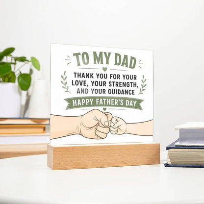 Illuminated Acrylic Plaque – Father's Day Gift for Dad ShineOn Fulfillment