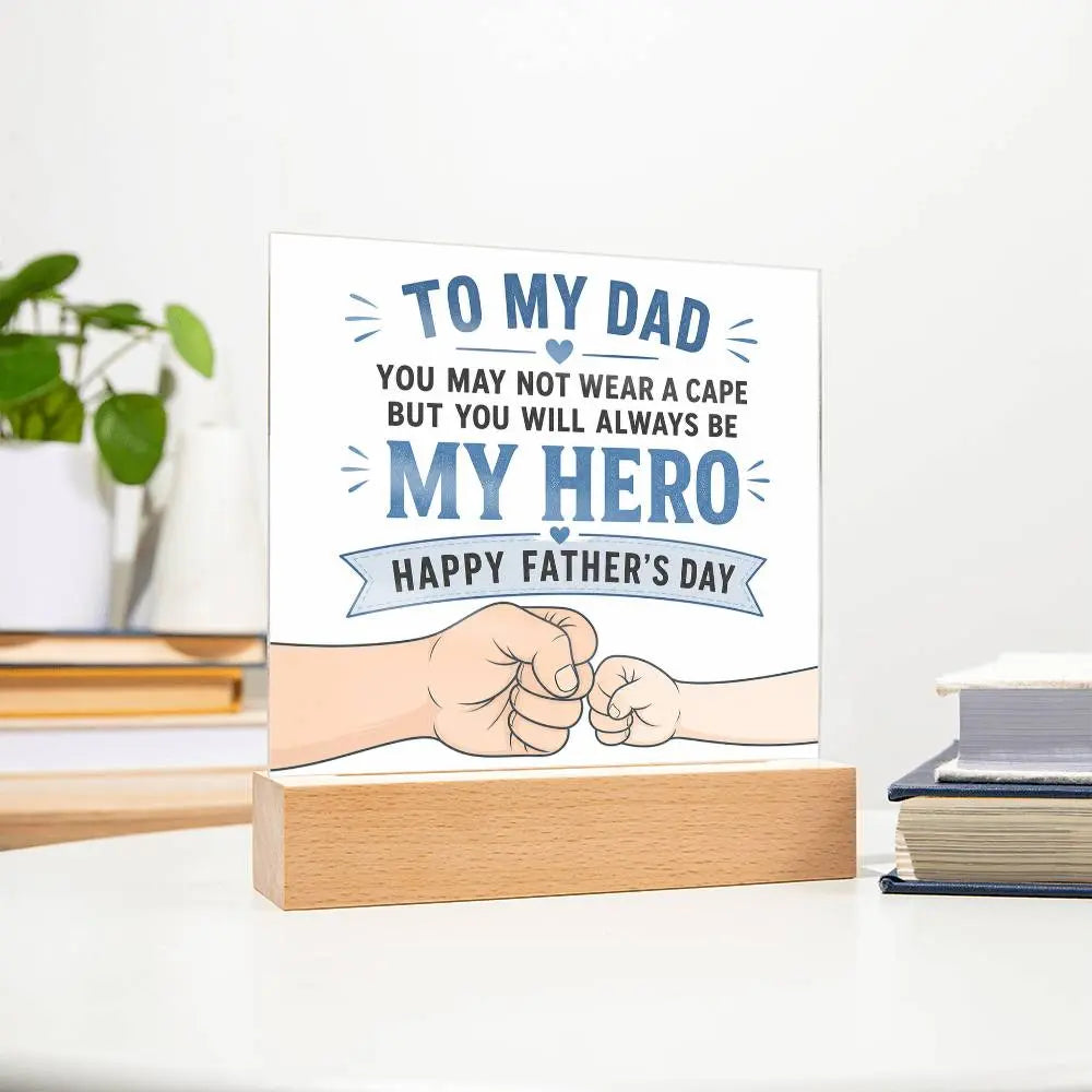 Illuminated Acrylic Plaque – Father's Day Gift for Dad ShineOn Fulfillment