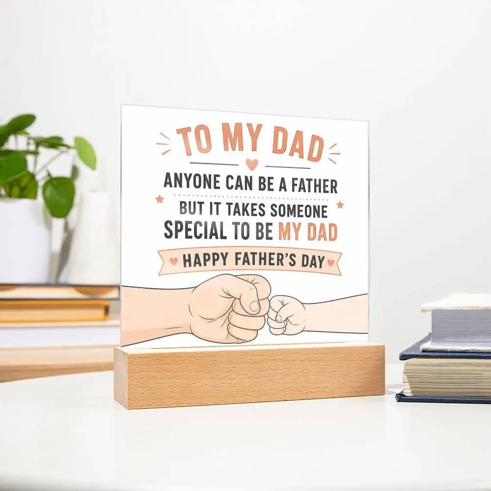 Illuminated Acrylic Plaque – Father's Day Gift for Dad ShineOn Fulfillment