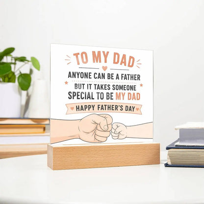 Illuminated Acrylic Plaque – Father's Day Gift for Dad ShineOn Fulfillment