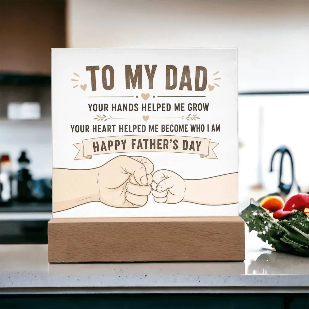 Illuminated Acrylic Plaque – Father's Day Gift for Dad ShineOn Fulfillment