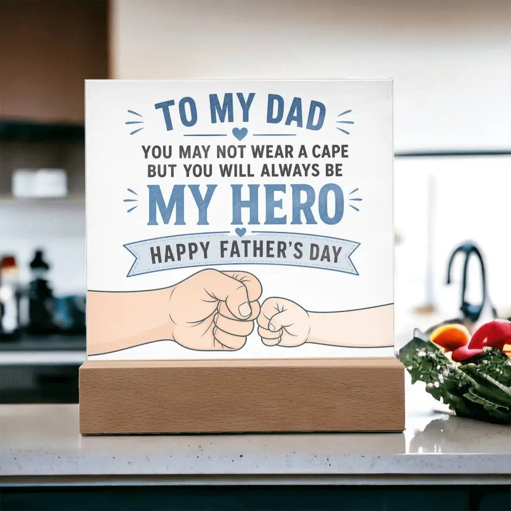 Illuminated Acrylic Plaque – Father's Day Gift for Dad ShineOn Fulfillment