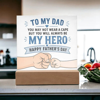 Illuminated Acrylic Plaque – Father's Day Gift for Dad ShineOn Fulfillment
