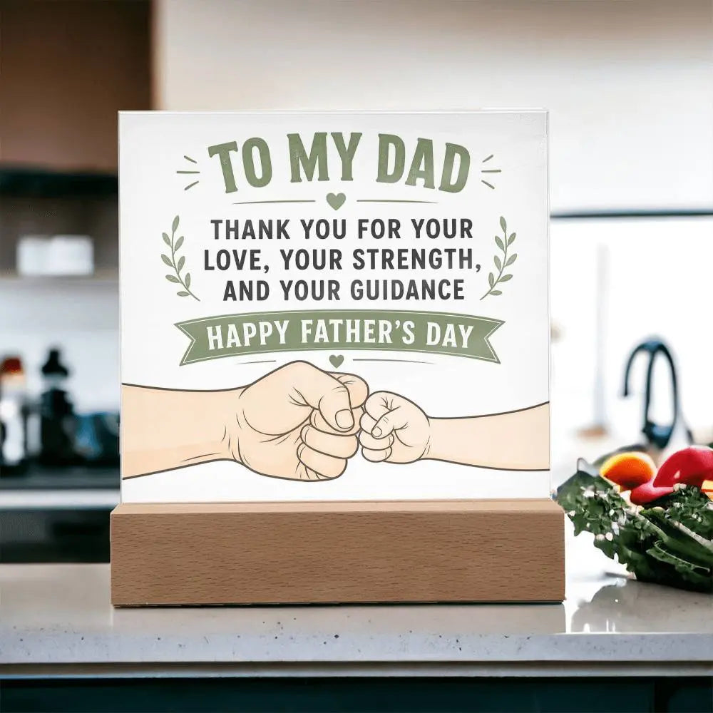 Illuminated Acrylic Plaque – Father's Day Gift for Dad ShineOn Fulfillment