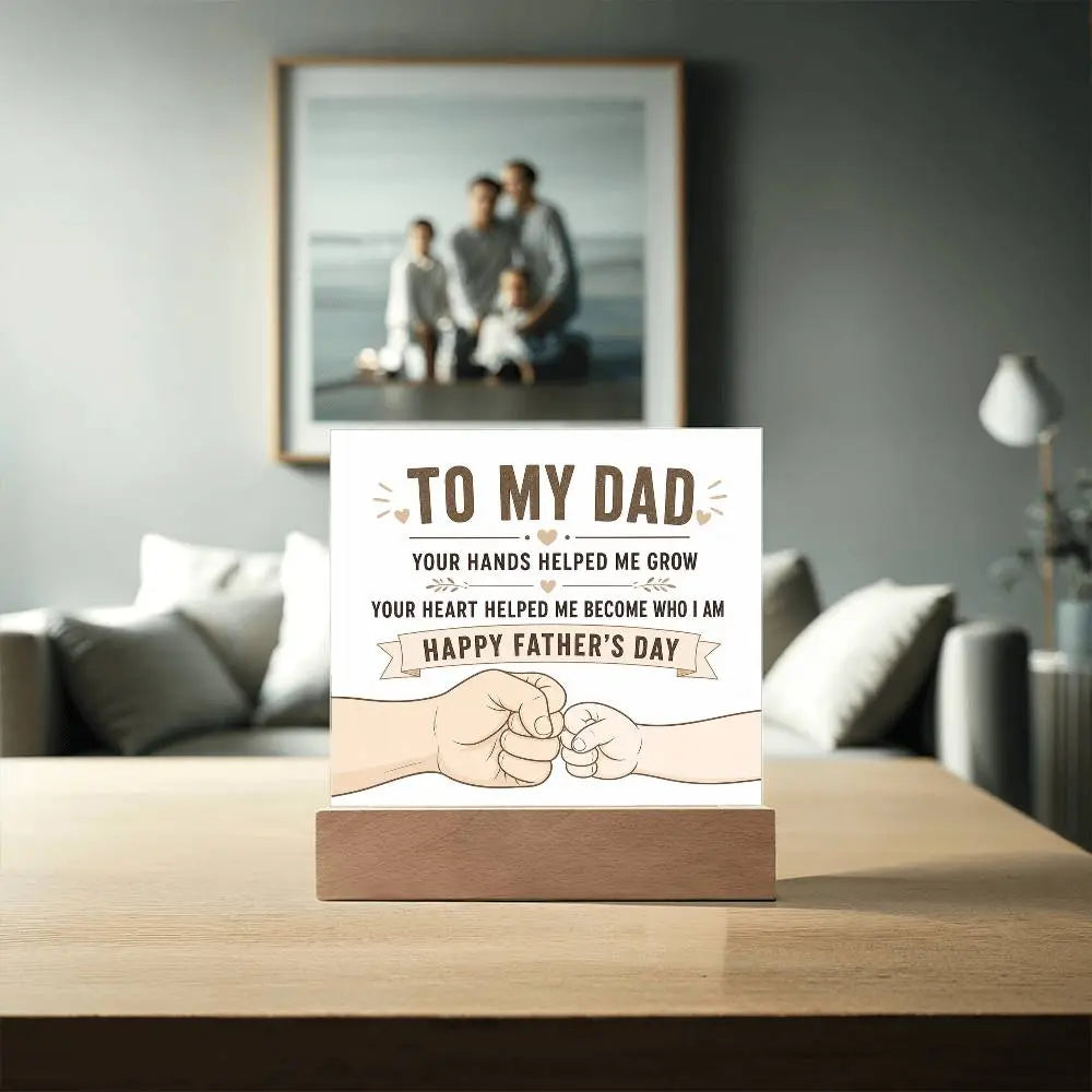 Illuminated Acrylic Plaque – Father's Day Gift for Dad ShineOn Fulfillment