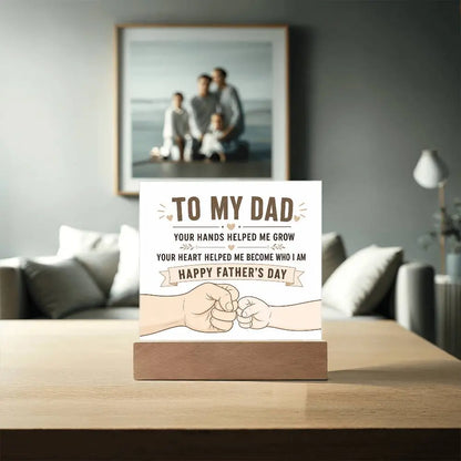 Illuminated Acrylic Plaque – Father's Day Gift for Dad ShineOn Fulfillment