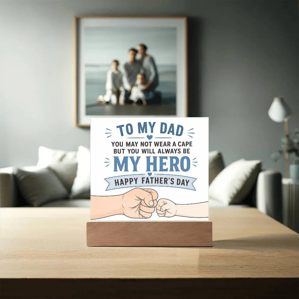 Illuminated Acrylic Plaque – Father's Day Gift for Dad ShineOn Fulfillment