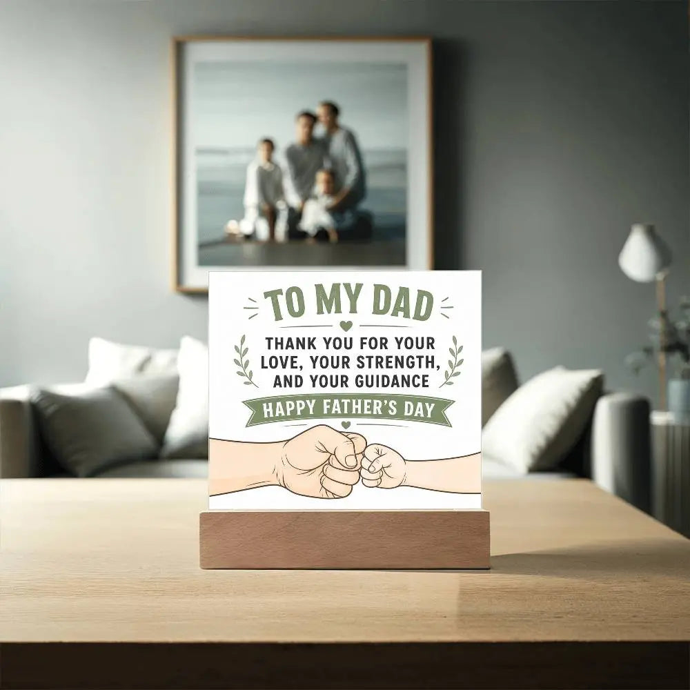 Illuminated Acrylic Plaque – Father's Day Gift for Dad ShineOn Fulfillment