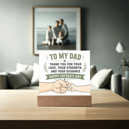 Illuminated Acrylic Plaque – Father's Day Gift for Dad ShineOn Fulfillment