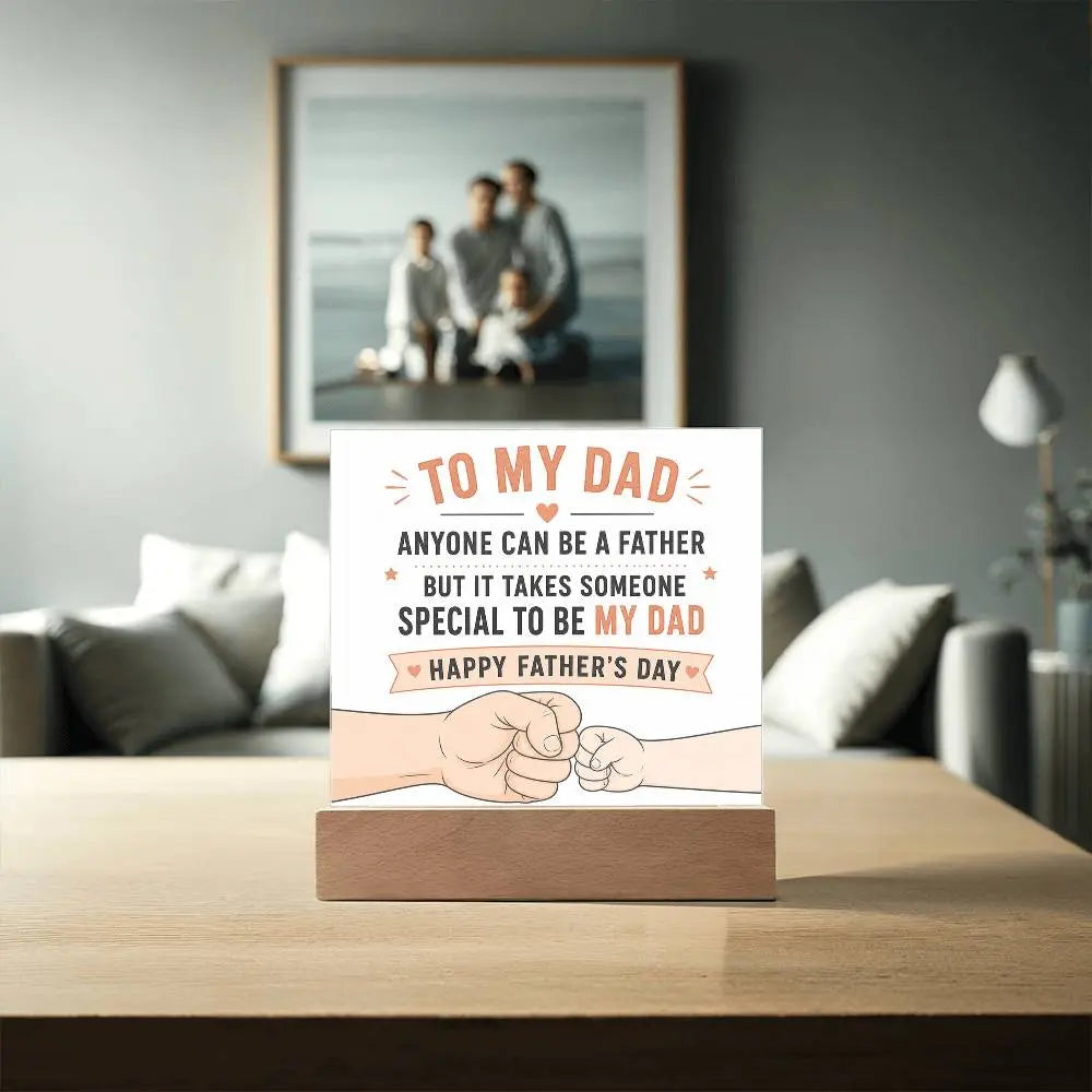 Illuminated Acrylic Plaque – Father's Day Gift for Dad ShineOn Fulfillment