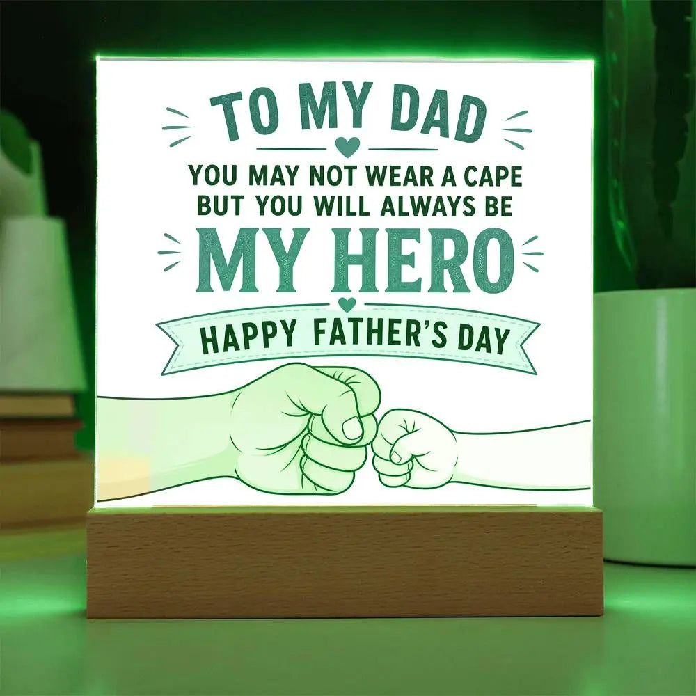 Illuminated Acrylic Plaque – Father's Day Gift for Dad ShineOn Fulfillment