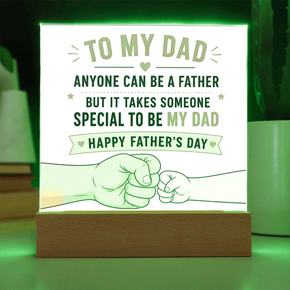 Illuminated Acrylic Plaque – Father's Day Gift for Dad ShineOn Fulfillment