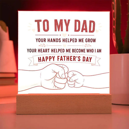 Illuminated Acrylic Plaque – Father's Day Gift for Dad ShineOn Fulfillment
