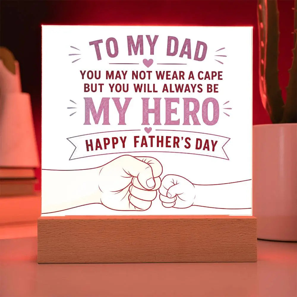 Illuminated Acrylic Plaque – Father's Day Gift for Dad ShineOn Fulfillment