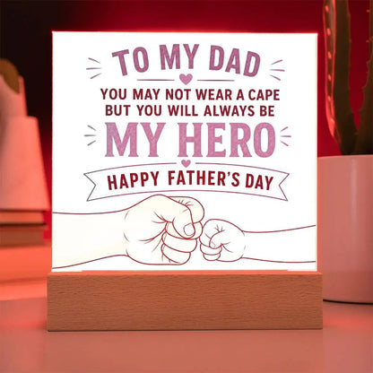 Illuminated Acrylic Plaque – Father's Day Gift for Dad ShineOn Fulfillment