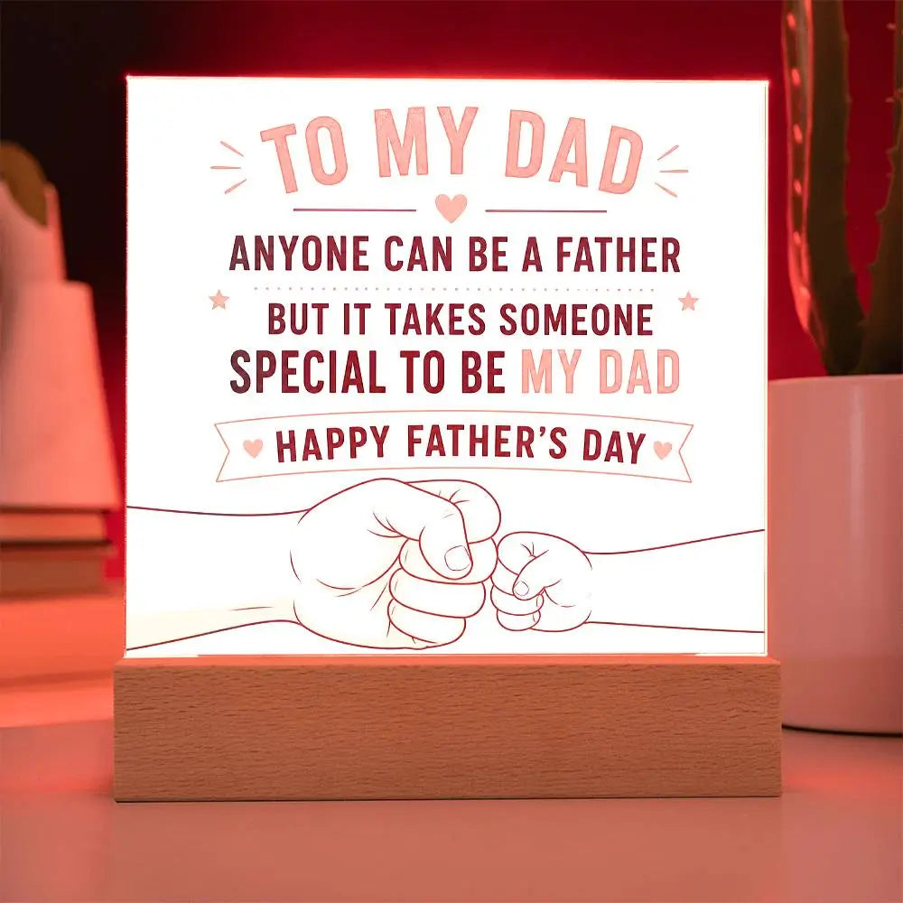 Illuminated Acrylic Plaque – Father's Day Gift for Dad ShineOn Fulfillment