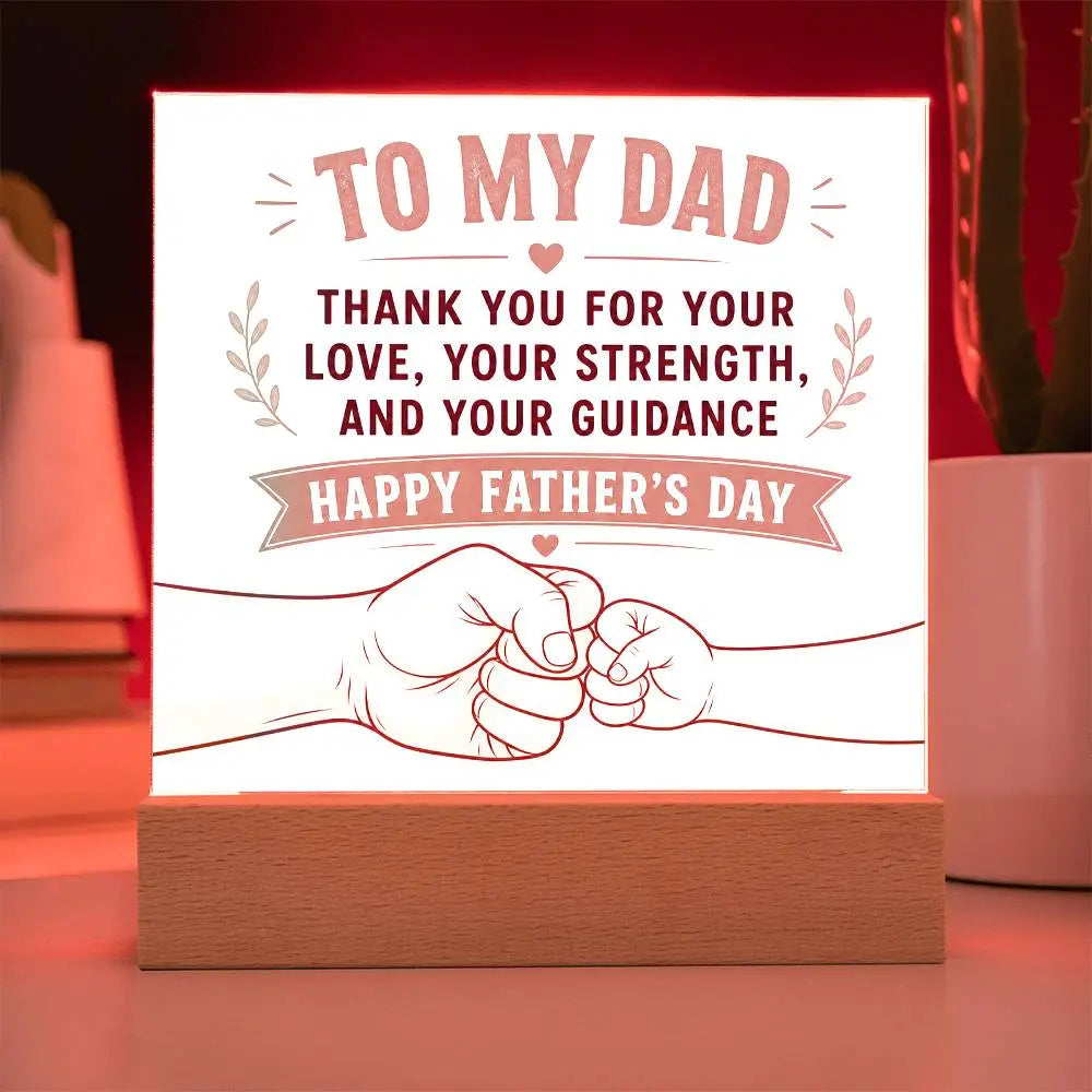 Illuminated Acrylic Plaque – Father's Day Gift for Dad ShineOn Fulfillment