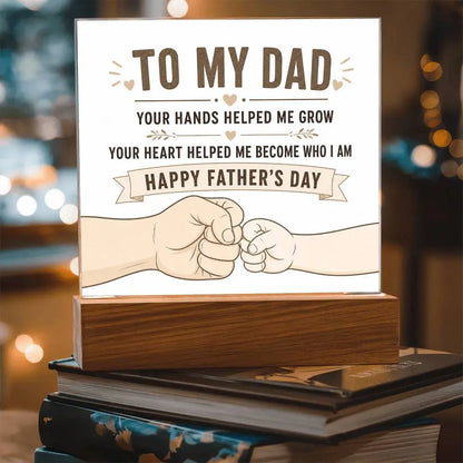 Illuminated Acrylic Plaque – Father's Day Gift for Dad ShineOn Fulfillment