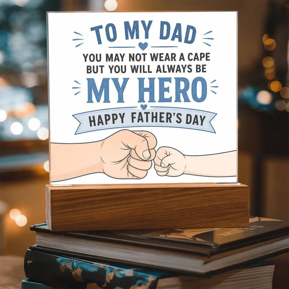 Illuminated Acrylic Plaque – Father's Day Gift for Dad ShineOn Fulfillment