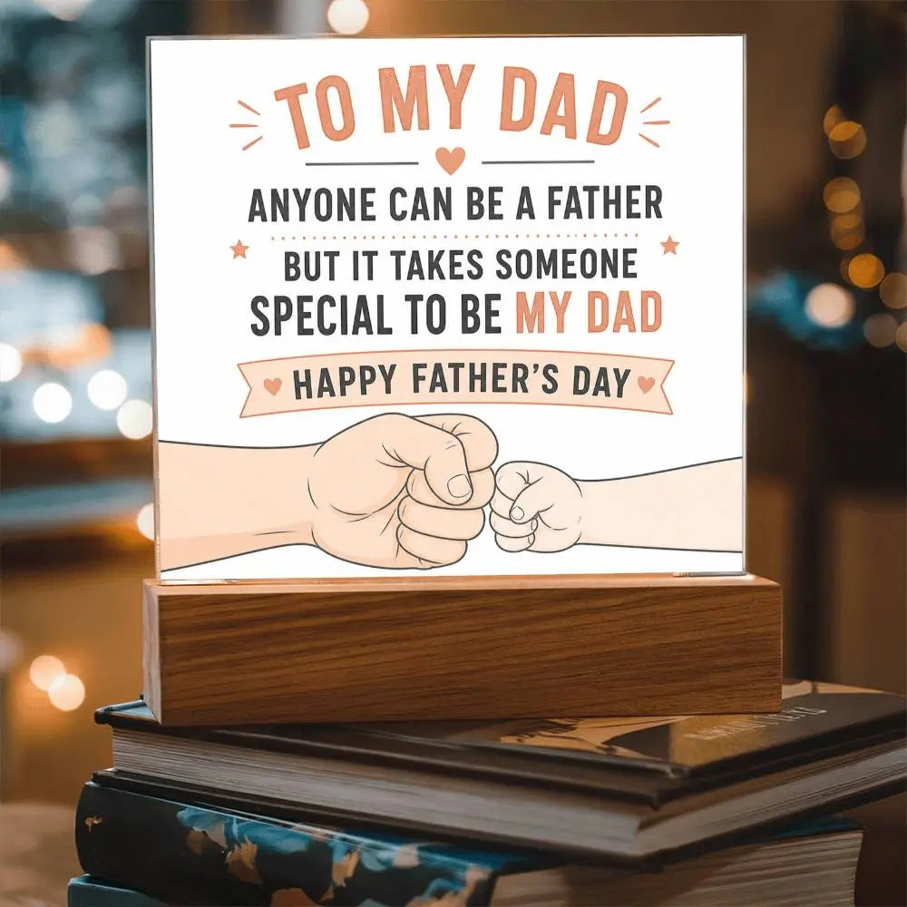 Illuminated Acrylic Plaque – Father's Day Gift for Dad ShineOn Fulfillment