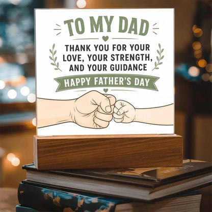 Illuminated Acrylic Plaque – Father's Day Gift for Dad ShineOn Fulfillment