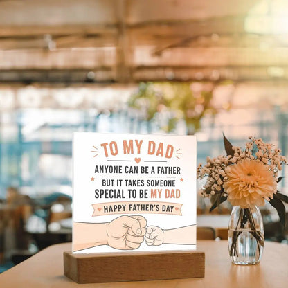 Illuminated Acrylic Plaque – Father's Day Gift for Dad ShineOn Fulfillment