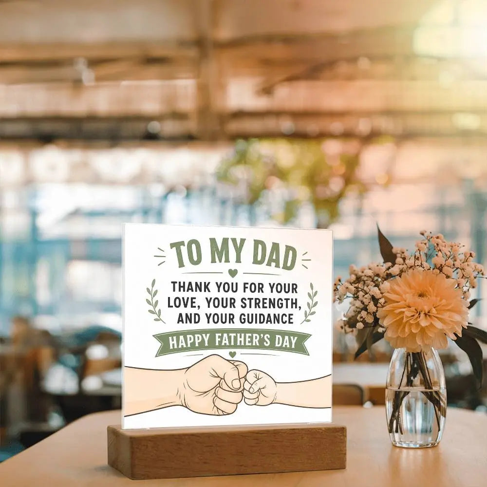 Illuminated Acrylic Plaque – Father's Day Gift for Dad ShineOn Fulfillment