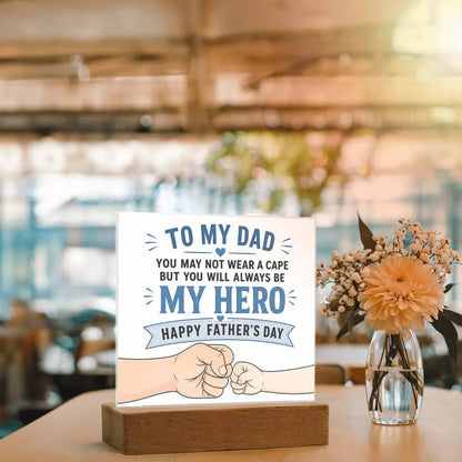 Illuminated Acrylic Plaque – Father's Day Gift for Dad ShineOn Fulfillment