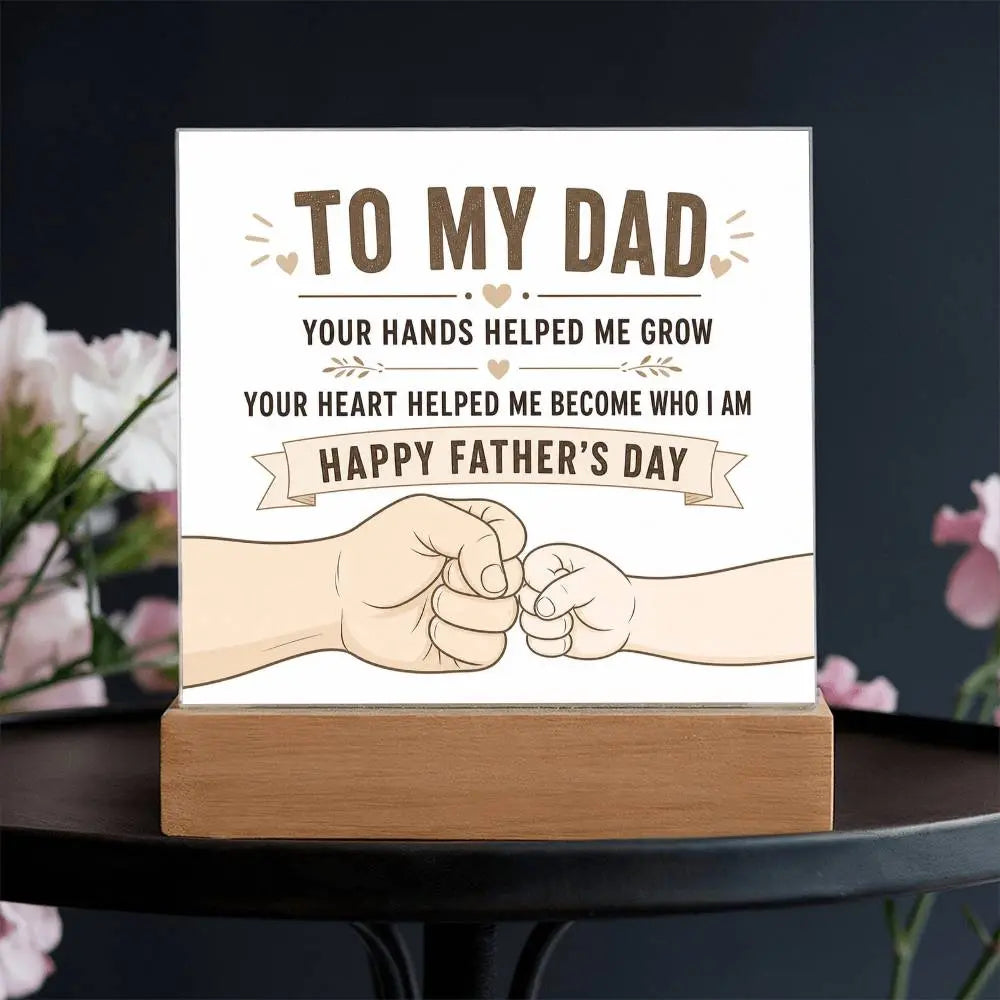 Illuminated Acrylic Plaque – Father's Day Gift for Dad ShineOn Fulfillment