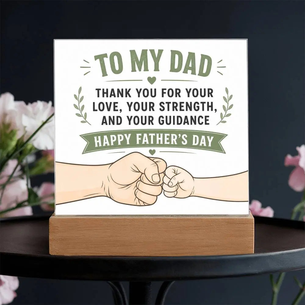 Illuminated Acrylic Plaque – Father's Day Gift for Dad ShineOn Fulfillment