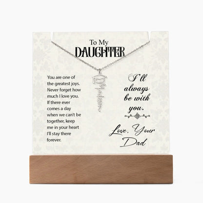 Daughter Graduation Cap Name Necklace ShineOn Fulfillment